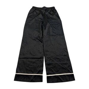 Manito Pearlwear Silk Pajama Pants in Black